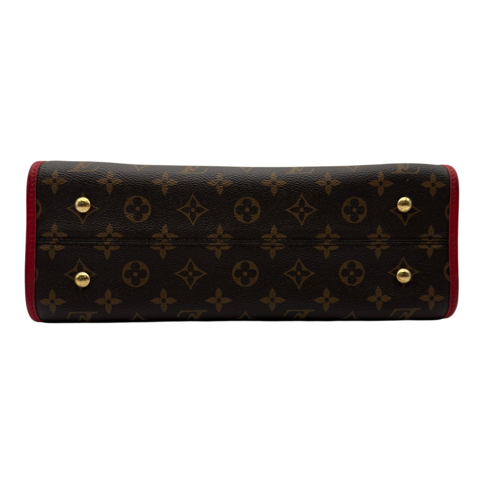 ルイ・ヴィトン LOUIS VUITTON ポパンクールPM M43433 ブラウン/レッド モノグラム/レザー レディース ショルダーバッグ ルイ・ヴィトン LOUIS VUITTON ポパンクールPM M43433 ブラウン/レッド