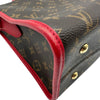 ルイ・ヴィトン LOUIS VUITTON ポパンクールPM M43433 ブラウン/レッド モノグラム/レザー レディース ショルダーバッグ