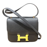 エルメス HERMES コンスタンスミニ B刻 ブラック×ゴールド金具 エプソン レディース ショルダーバッグ