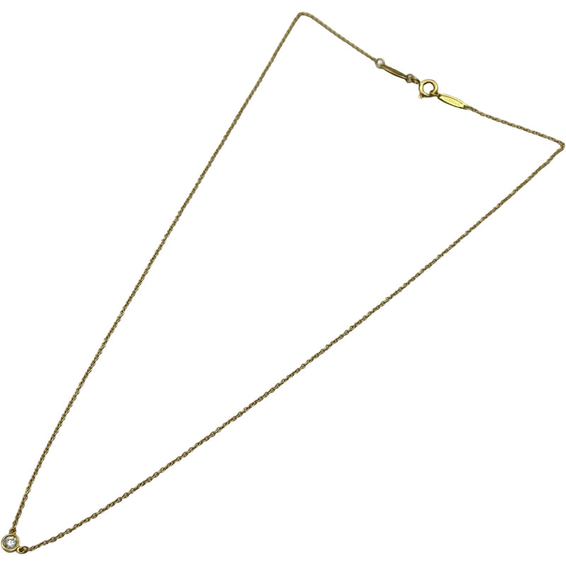 ティファニー TIFFANY＆CO バイザヤードネックレス ゴールド Au750