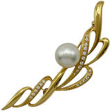 ミキモト MIKIMOTO ブローチ ゴールド K18 パール ジュエリー