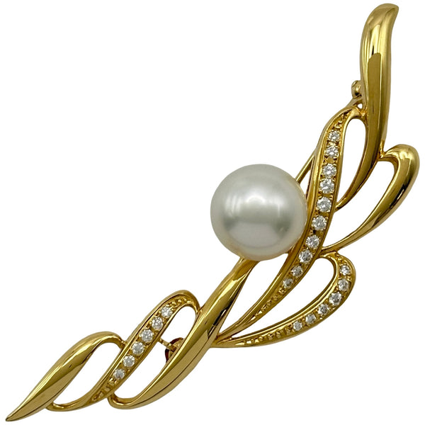 ミキモト MIKIMOTO ブローチ ゴールド K18 パール ジュエリー | 中古