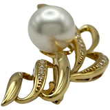 ミキモト MIKIMOTO ブローチ ゴールド K18 パール ジュエリー