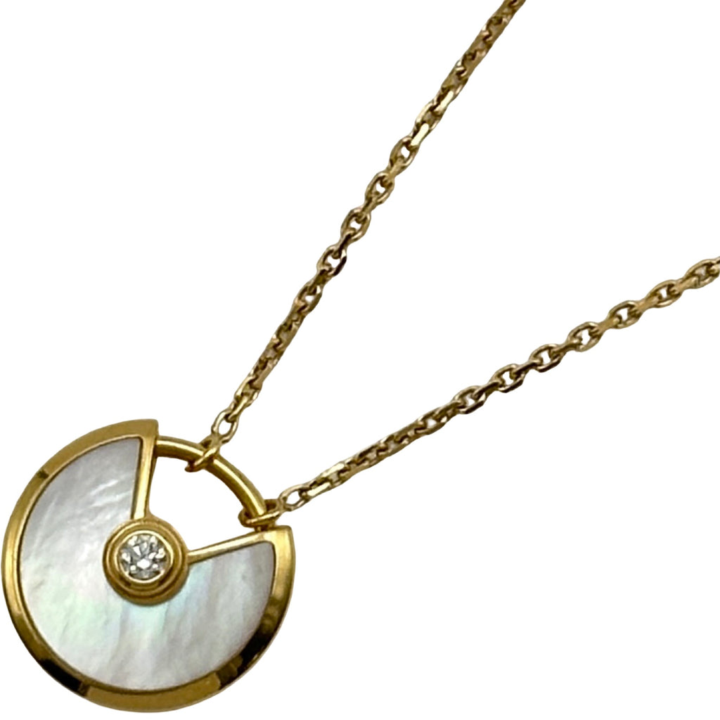 Cartier ネックレス カルティエ Cartier アミュレットネックレスXS ゴールド Au750