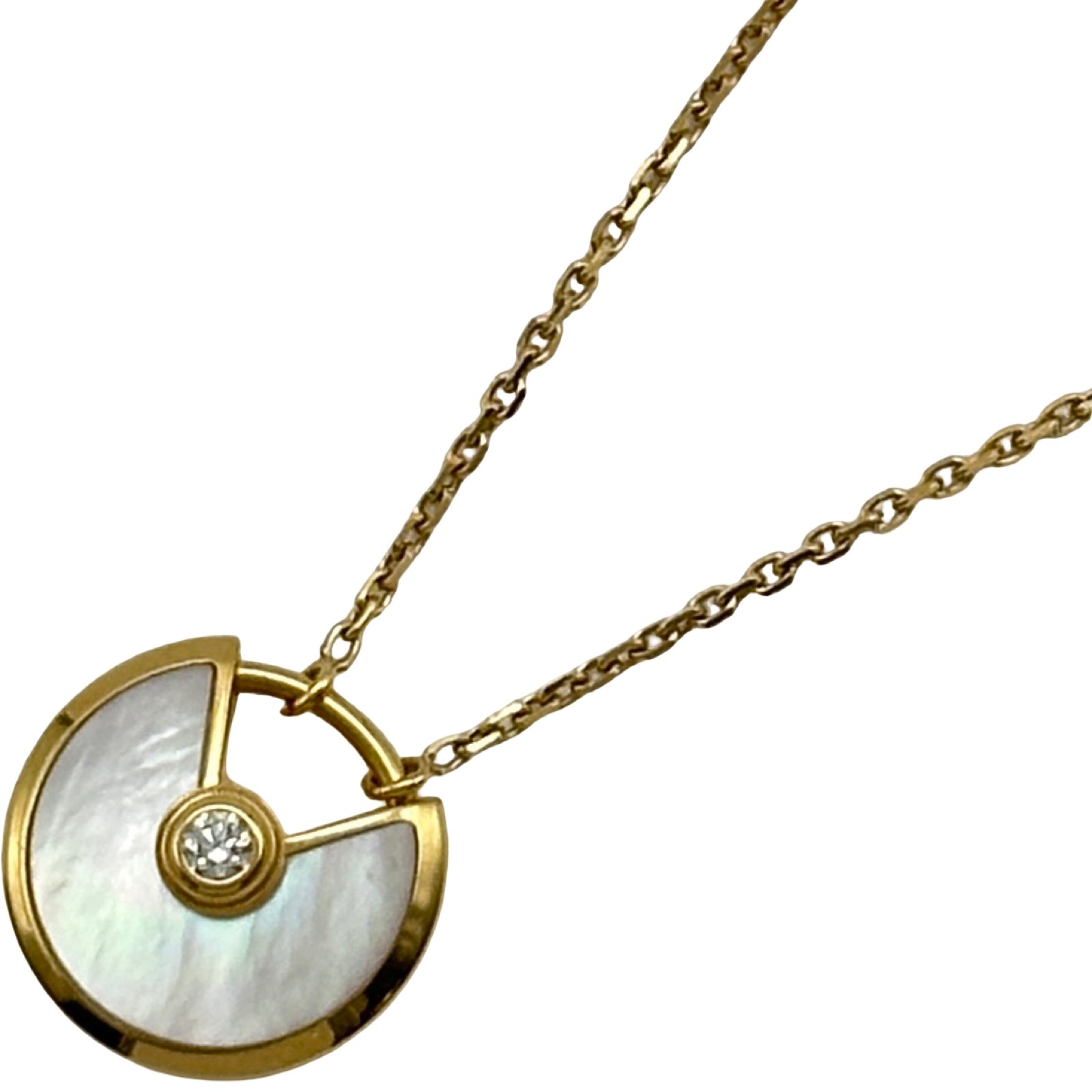 Cartier ネックレス ゴールド（ジュエリーケース付） カルティエ Cartier アミュレットネックレスXS ゴールド Au750