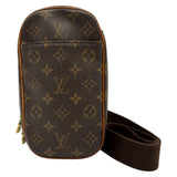 ルイ・ヴィトン LOUIS VUITTON ポシェット・ガンジュ M51870 ブラウン モノグラム/レザー レディース ボディバッグ