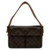 ルイ・ヴィトン LOUIS VUITTON ヴィバシテGM M51163 ブラウン モノグラム/レザー レディース ショルダーバッグ