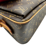 ルイ・ヴィトン LOUIS VUITTON ヴィバシテMM M51164 ブラウン モノグラム/レザー レディース ショルダーバッグ