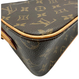 ルイ・ヴィトン LOUIS VUITTON ヴィバシテMM M51164 ブラウン モノグラム/レザー レディース ショルダーバッグ