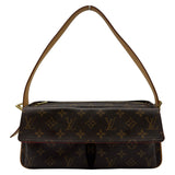 ルイ・ヴィトン LOUIS VUITTON ヴィバシテMM M51164 ブラウン モノグラム/レザー レディース ショルダーバッグ