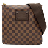 ルイ・ヴィトン LOUIS VUITTON ポシェット・プラット・ブルックリン N41100 ブラウン ダミエ/レザー メンズ ショルダーバッグ