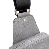 ルイ・ヴィトン LOUIS VUITTON アヴェニュー・スリングバッグ M30801 グラシエ　シルバー金具 タイガ メンズ ボディバッグ