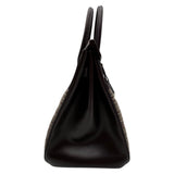 エルメス HERMES バーキン35 □J刻 レザン/シルバー金具 ボックスカーフ/ヴィブラート レディース ハンドバッグ