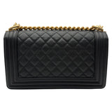 シャネル CHANEL ボーイシャネル25 A67086 28番台 ブラック ゴールド金具 キャビアスキン レディース ショルダーバッグ
