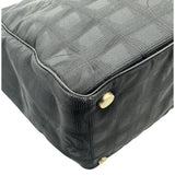 シャネル CHANEL ニュートラベルライントートMM A15991 9番台 ブラック ナイロンジャガード レディース トートバッグ
