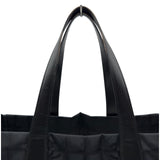 シャネル CHANEL ニュートラベルライントートMM A15991 9番台 ブラック ナイロンジャガード レディース トートバッグ