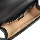 グッチ GUCCI シルヴィチェーンバッグ 481666 ブラック レザー レディース ショルダーバッグ