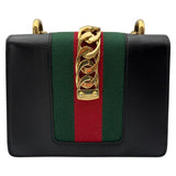 グッチ GUCCI シルヴィチェーンバッグ 481666 ブラック レザー レディース ショルダーバッグ