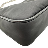 プラダ PRADA Re-Edition2005 バッグ 1BH204 ブラック シルバー金具 ナイロン レディース ショルダーバッグ