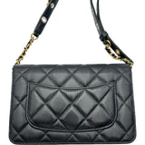 シャネル CHANEL マトラッセ チェーンウォレット AP2548 ブラック ゴールド金具 ラムスキン レディース ウォレットチェーン