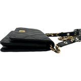 シャネル CHANEL マトラッセ チェーンウォレット AP2548 ブラック ゴールド金具 ラムスキン レディース ウォレットチェーン