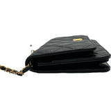 シャネル CHANEL マトラッセ チェーンウォレット AP2548 ブラック ゴールド金具 ラムスキン レディース ウォレットチェーン