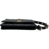 シャネル CHANEL マトラッセ チェーンウォレット AP2548 ブラック ゴールド金具 ラムスキン レディース ウォレットチェーン