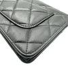 シャネル CHANEL マトラッセ チェーンウォレット AP2548 ブラック ゴールド金具 ラムスキン レディース ウォレットチェーン