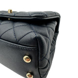 シャネル CHANEL マトラッセ ココハンドルXXS AS2215 31番 ネイビー ゴールド金具 キャビアスキン/リザード レディース ハンドバッグ