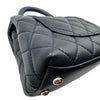 シャネル CHANEL マトラッセ ココハンドルXXS AS2215 31番 ネイビー ゴールド金具 キャビアスキン/リザード レディース ハンドバッグ