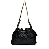 シャネル CHANEL シャネル25 スモール ハンドバッグ AS5293 ブラック/ゴールド金具 シャイニーカーフ レディース ショルダーバッグ