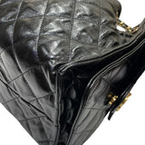 シャネル CHANEL シャネル25 スモール ハンドバッグ AS5293 ブラック/ゴールド金具 シャイニーカーフ レディース ショルダーバッグ