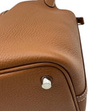 エルメス HERMES ピコタンロックPM K刻 ゴールド シルバー金具 トリヨン レディース ハンドバッグ