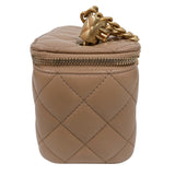 シャネル CHANEL マトラッセヴァニティケース AP3044 キャメル　ゴールド金具 ラムスキン レディース ショルダーバッグ