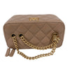 シャネル CHANEL マトラッセヴァニティケース AP3044 キャメル　ゴールド金具 ラムスキン レディース ショルダーバッグ