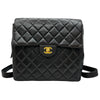 シャネル CHANEL マトラッセ フラップバックパック 4番台 ブラック ゴールド金具 ラムスキン レディース リュック・デイパック