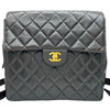 シャネル CHANEL マトラッセ フラップバックパック 4番台 ブラック ゴールド金具 ラムスキン レディース リュック・デイパック