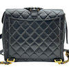 シャネル CHANEL マトラッセ フラップバックパック 4番台 ブラック ゴールド金具 ラムスキン レディース リュック・デイパック