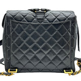 シャネル CHANEL マトラッセ フラップバックパック 4番台 ブラック ゴールド金具 ラムスキン レディース リュック・デイパック