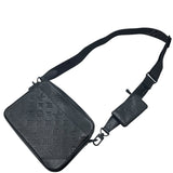 ルイ・ヴィトン LOUIS VUITTON デュオ・メッセンジャー M69827 ブラック モノグラム・シャドウ メンズ ショルダーバッグ