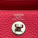 エルメス HERMES リンディ ミニ Y刻印 ローズメキシコ シルバー金具 トリヨンクレマンス レディース ショルダーバッグ