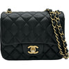 シャネル CHANEL ミニマトラッセ18 A35200 27番台 ブラック ゴールド金具 ラムスキン レディース ショルダーバッグ