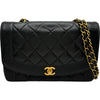 シャネル CHANEL ダイアナ25 A01165 5番台 ブラック ゴールド金具 ラム レディース ショルダーバッグ