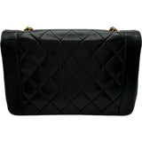 シャネル CHANEL ダイアナ25 A01165 5番台 ブラック ゴールド金具 ラム レディース ショルダーバッグ
