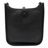 エルメス HERMES エヴリンTPM W刻 ブラック シルバー金具 トリヨン レディース ショルダーバッグ