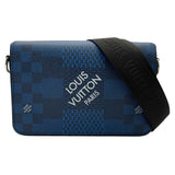 ルイ・ヴィトン LOUIS VUITTON ステュディオ・メッセンジャー N50026 ブルー/ネイビー ダミエグラフィット3D/レザー メンズ ショルダーバッグ