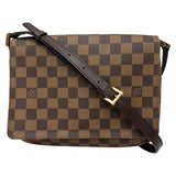 ルイ・ヴィトン LOUIS VUITTON ミュゼット・タンゴ ショート N51255 ブラウン ダミエ/レザー レディース ショルダーバッグ