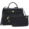エルメス HERMES エールバッグジップPM B刻 ブラック ゴールド金具 トワル ハンター レディース ハンドバッグ ショルダーバッグ