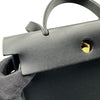 エルメス HERMES エールバッグジップPM B刻 ブラック ゴールド金具 トワル ハンター レディース ハンドバッグ ショルダーバッグ