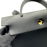 エルメス HERMES エールバッグジップPM B刻 ブラック ゴールド金具 トワル ハンター レディース ハンドバッグ ショルダーバッグ